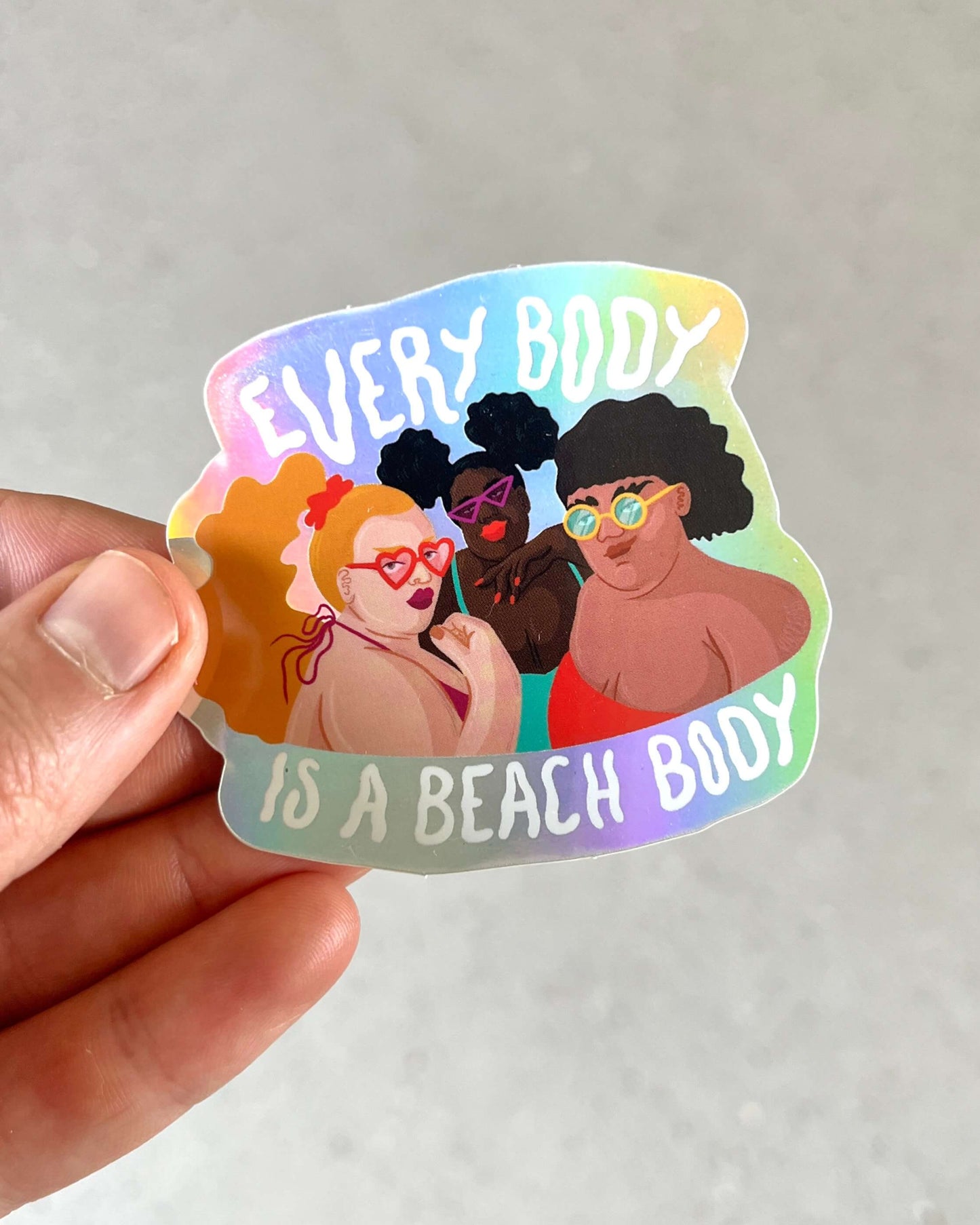 Beach Body | Holo Sticker