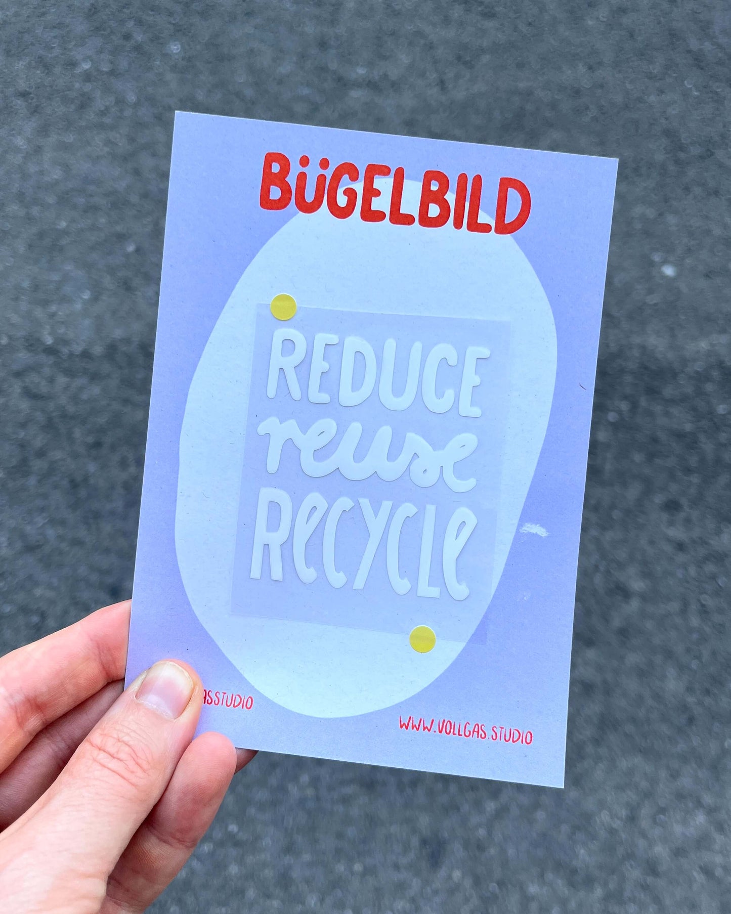 Reduce Reuse Recycle | Bügelbild
