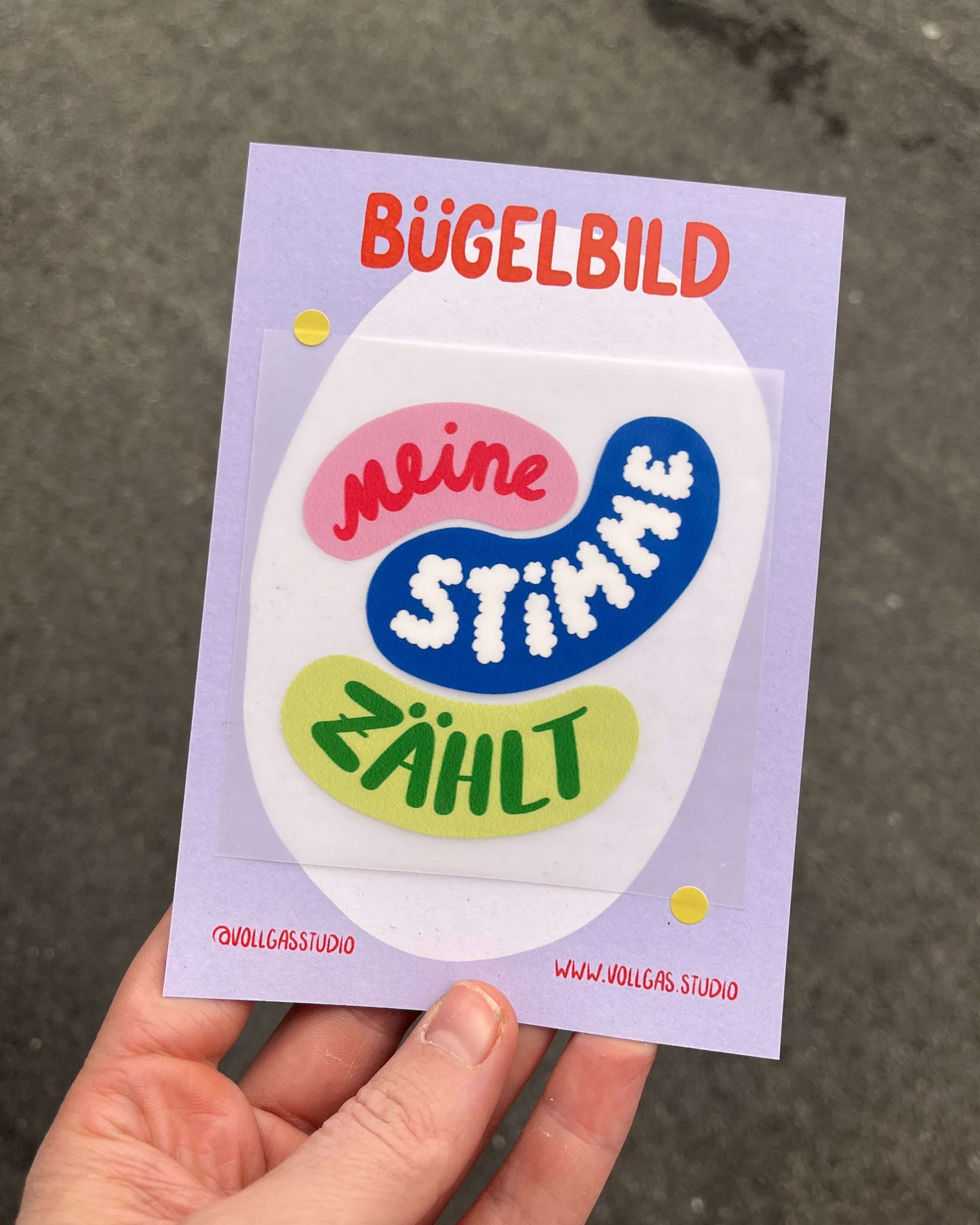 Meine Stimme zählt | Bügelbild