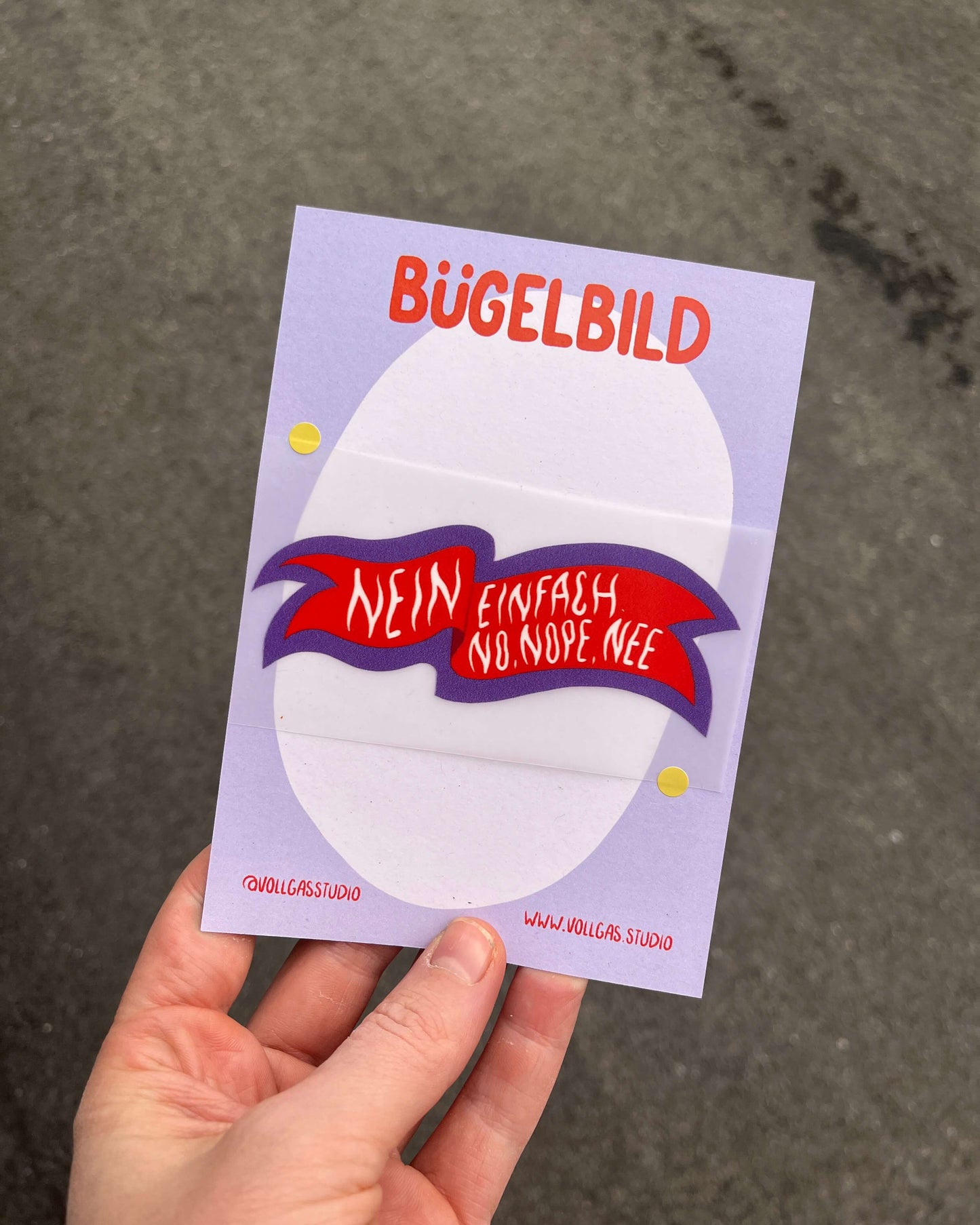 Nein, einfach nein | Bügelbild