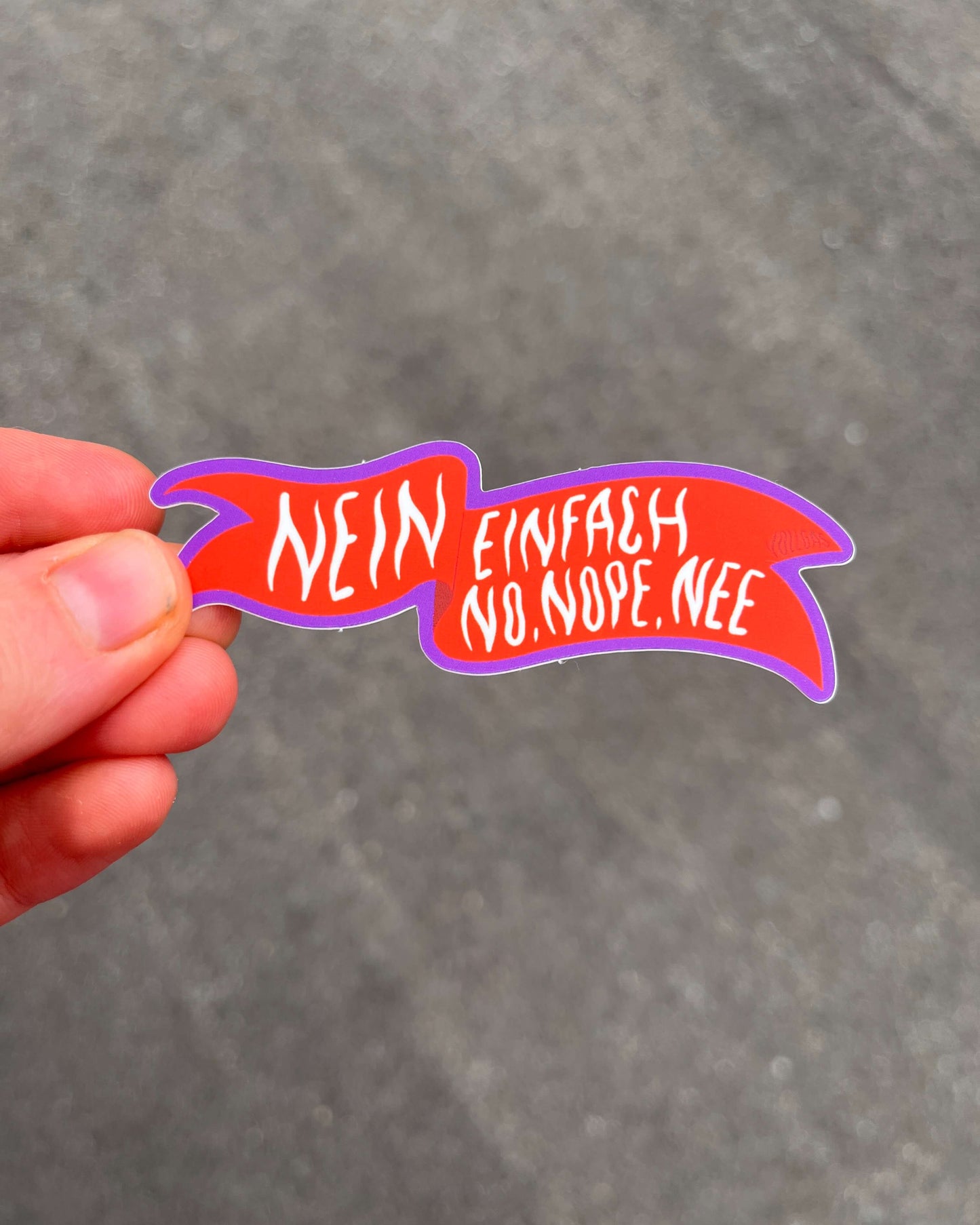 Nein, einfach nein | Vinyl Sticker