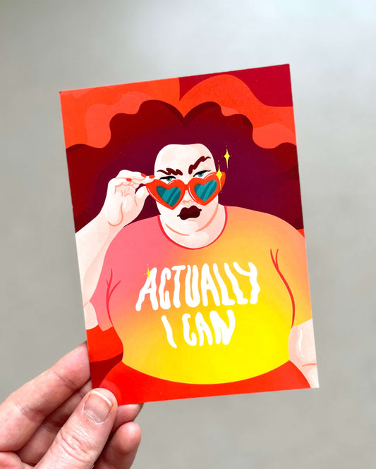 Actually I can | Postkarte