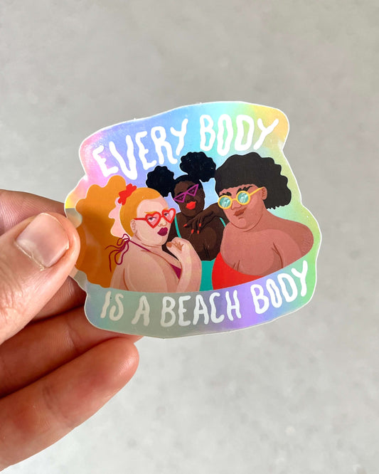 Beach Body | Holo Sticker