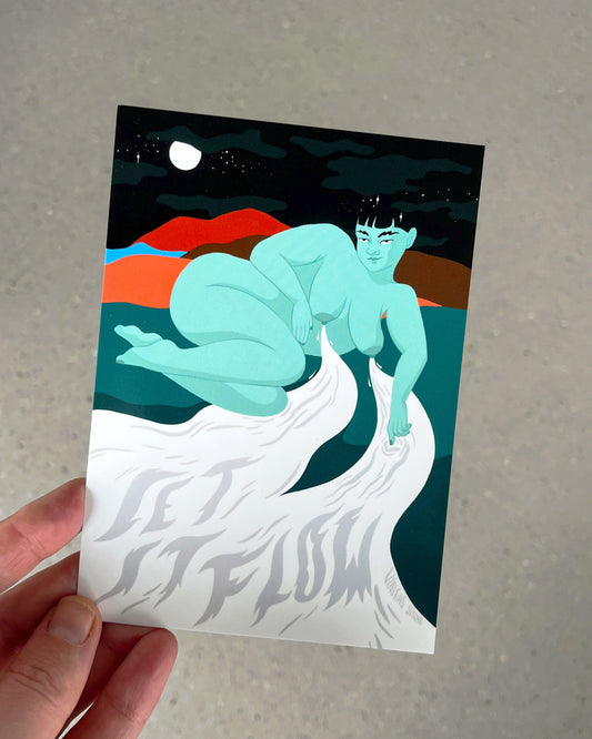Let it flow | Postkarte